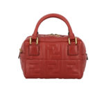 FENDI BAULETTO BOSTON IN PELLE CON LOGO OVER